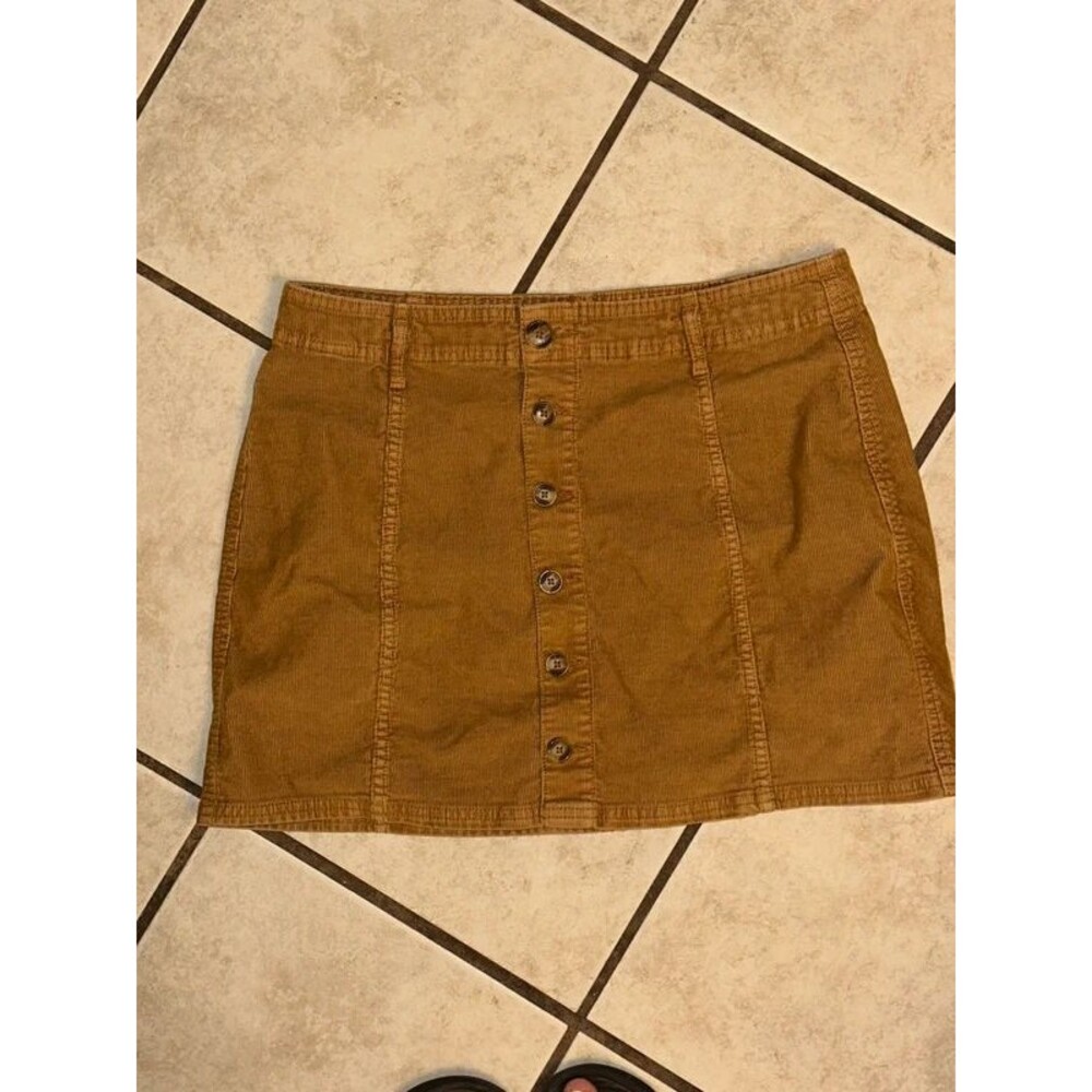 Women’s Brown Corduroy American Eagle Skirt Size 12